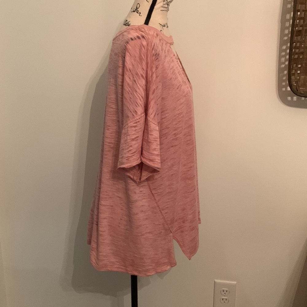 🍑HPx2🍑Free People Jordan Crew Cutout Shirt (Peach) - Picture 6 of 12